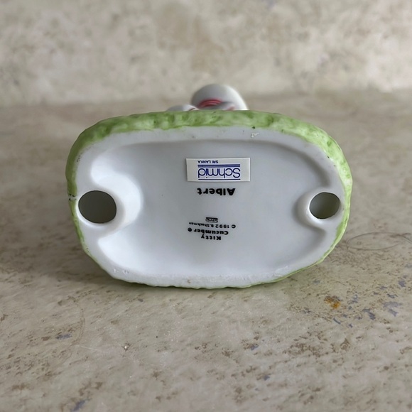 Vintage Kitty Cucumber Schmid Figurine Albert with Sailboat 1992 - Picture 5 of 6